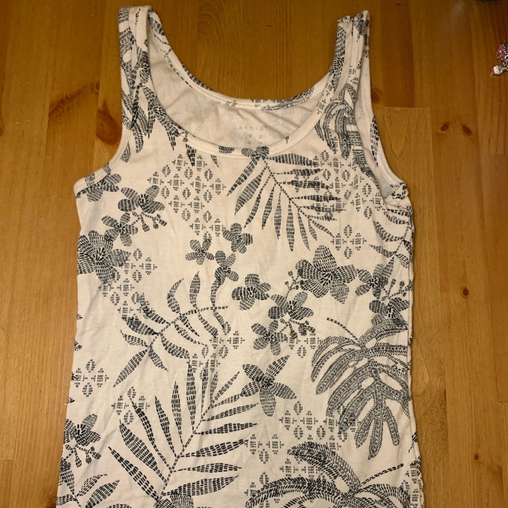 A patterned tank top